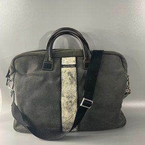 Wannabe Gray Suede Men's Messenger Bag